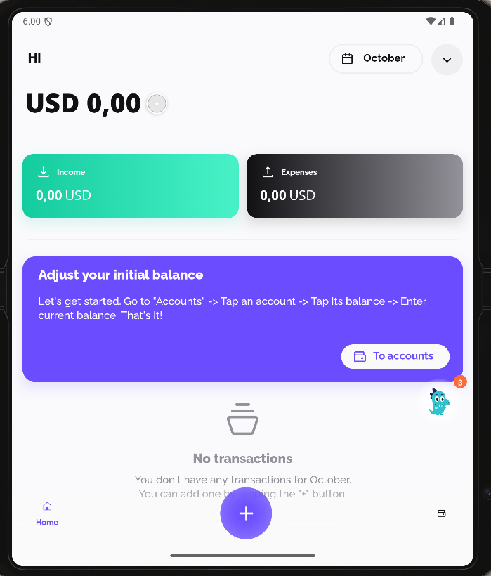 Dashboard Principale